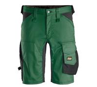 Snickers AllroundWork Stretch Arbeitsshorts Verde bosque-negro 54