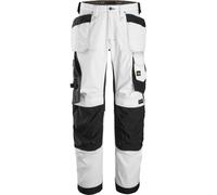 Snickers AllroundWork Stretch Loose Fit Arbeitshose wit Holster pockets Blanco/Negro 60