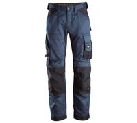 Snickers AllroundWork Stretch Loose Fit Pantalones cortos de trabajoit, EN 14404 Azul marino-Negro 50