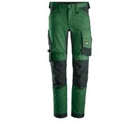 Snickers AllroundWork trabajo elásticoitpantalón corto, EN 14404 verde bosque-negro 100