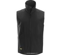 Snickers Arbeitsweste AllroundWork, chaleco cortaviento soft shell negro S