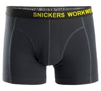 Snickers Body Mapping Stretch Boxersshort 2-pack negro-gris acero 3XL