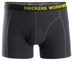 Snickers Body Mapping Stretch Boxersshort 2-pack negro-gris acero 3XL