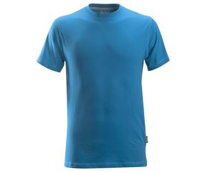Snickers Camiseta clásica de algodón azul océano XS
