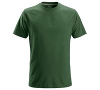 Snickers Camiseta clásica de algodón verde bosque XXL