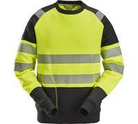 Snickers Camiseta de alta visibilidad, sudadera, clase 2 alta visibilidad amarillo/negro XXL
