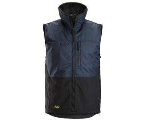 Snickers Chaleco de invierno AllroundWork azul marino-negro XXL