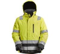 Snickers Chaqueta de alta visibilidad AllroundWork High-Vis WP 37.5 aislante de trabajoitchaqueta, clase 3 High-Vis amarillo/negro XL
