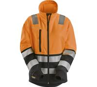 Snickers Chaqueta de seguridad High-Vis Mujer High-Vis Coloritsjacke mit Ziprschluss, Kl. 2 High-Vis Orange/Black XS