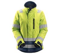 Snickers Chaqueta de trabajo aislante AllroundWork Hi-Vis 37.5®it, clase 2/3, EN 20471 HV-amarillo-azul marino S