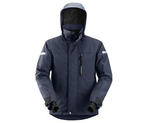 Snickers Chaqueta de trabajo AllroundWork 37.5® impermeable y aislanteit, EN 343 Navy-Negro 3XL