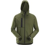 Snickers Chaqueta polar AllroundWork, chaqueta polar con capucha cit cremallerarschluss Caqui/Verde S