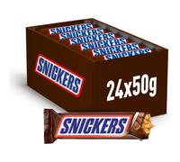 Snickers Chocolatina con Deliciosa Crema de Cacahuete 50g*24