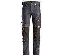 Snickers FlexiWork denim trabajoitpantalón corto, EN 14404 denim-negro 100