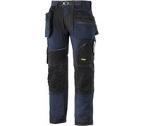 'Snickers "flexiwork Pantalón de trabajo con bolsillos tamaño en 1 pieza, 62, color azul marino/negro, 69029504062