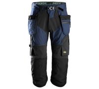 Snickers FlexiWork pirata de trabajoitshose w. Bolsillos tipo funda, EN 14404 Azul marino-negro 100