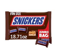 SNICKERS Fun Size - Barras de chocolate de Halloween, bolsa de dulces jumbo de 18 onzas