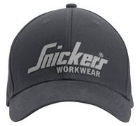 Snickers Gorra de algodón con logotipo SWW gris acero-negro Einheitsgröße