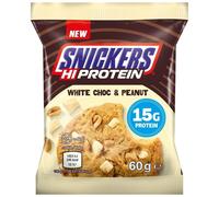 Snickers Hi Protein Cookie, Chocolate Blanco y Cacahuetes - 60 g