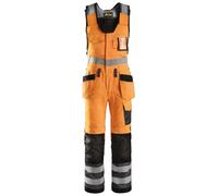 Snickers Hi-Vis combi-armaduraitshose w. bolsillos tipo funda, cl. 2, EN 14404, 20471 HV-Naranja-Antracitait 252