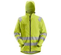 Snickers Hi-Vis impermeable PU trabajo lluviaitchaqueta, clase 3, EN 20471, 343 High-Vis Amarillo S
