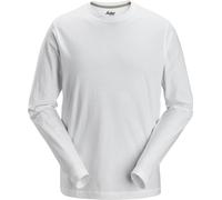 Snickers Longsleeve camiseta de manga larga blanca XL
