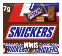 Snickers Minis Chocolatina con Deliciosa Crema de Cacahuete, Suave Caramelo y Trocitos de Cacahuete Recubiertos de Chocolate con Leche, Ideal como Regalo, 227 g