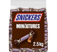 Snickers Minis Chocolatina con deliciosa Crema de Cacahuete, Suave Caramelo y trocitos de Cacahuete recubiertos de Chocolate con Leche (2,5 kg)