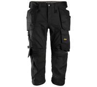 Snickers Pantalón pirata AllroundWork c. Bolsillos tipo funda negro 104