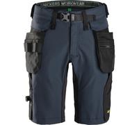 Snickers Pantalones cortos de trabajoitPantalones cortos FlexiWork con bolsillos desmontablesit Azul marino/Negro 56