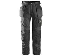 Snickers Pantalones de trabajo DuraTwillitc. bolsillos tipo funda, EN 14404 Negro 84