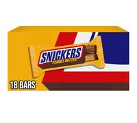 SNICKERS Peanut Butter Squared Singles Size Chocolate Candy Bars 1.78-Ounce Bar 18-Count Box