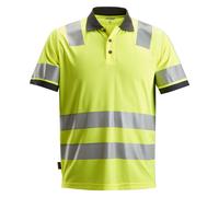Snickers Polo AllroundWork Hi-Vis, Clase 2, EN 20471 High-Vis Amarillo S