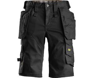 Snickers Ropa de trabajo Mujer AllroundWork Pantalones cortos elásticos HP negro 50