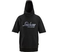 Snickers Sudadera de manga corta con capucha y logotipoit negro XXL
