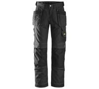 Snickers Trabajo Rip-stopitshose w. Bolsillos tipo funda, EN 14404 Negro 100