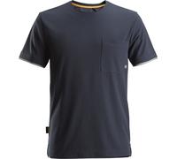 Snickers Vestuario Laboral AllroundWork, 37.5® Camiseta de manga corta Azul marino XL