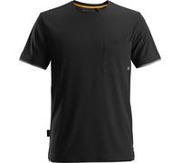 Snickers Vestuario Laboral AllroundWork, 37.5® Camiseta de manga corta negra M