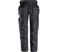 Snickers Vestuario Laboral AllroundWork Canvas+ Stretch Arbeitshose wit Holster pockets gris acero 50