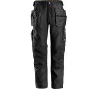 Snickers Vestuario Laboral AllroundWork Canvas+ Stretch Arbeitshose wit Holster pockets Negro 162