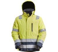 Snickers Vestuario Laboral AllroundWork HV WP 37.5 aislante trabajoitchaqueta Hi-Vis Amarillo/Azul Marino XL
