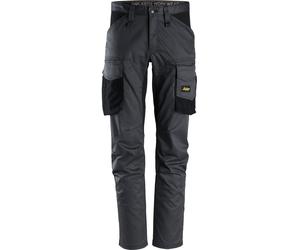 Snickers Vestuario Laboral AllroundWork stretch workitpantalón sin rodilleras gris acero/negro 50