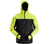 Snickers Vestuario Laboral AllroundWork trabajo softshell impermeableitchaqueta negro/Neonamarillo 3XL