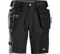 Snickers Vestuario Laboral LiteWork 37.5® Workitsshorts wit Bolsillos tipo funda Negro 52