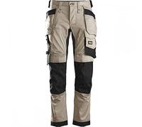 Snickers Workwear Allroundwork Stretch Loose Fit Funciona con Bolsillos Holstertaschen Pantalones de utilidades de Trabajo, Caqui/Negro, 36W x 32L para Hombre