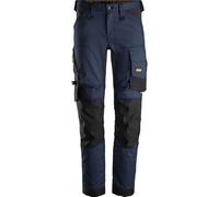 Snickers Workwear Pantalones elásticos AllroundWork Azul Marino-Negro Talla 48 Hombre