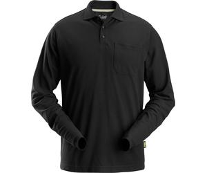 Snickers Workwear polo de manga larga negro XL