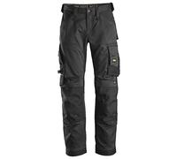 Snickers Workwear Stretch Loose Fit Work Pants Black AllroundWork Pantalones de Trabajo elásticos de Ajuste Holgado (Negro 38/34, 38W / 34L para Hombre