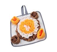 Sniff Mat For Dogs, Bunny Mat, Interactive Treat Dispenser, Soft Fleece Feeding Pad, Nose Work Training Toy, Pet Enrichment Activity, Ideal Dogs, Rabbits, Hamsters