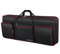SNIGJAT 61 Key Keyboard Case Soft, Full Padded Piano Case with Handles and Adjustable Shoulder Straps, Waterproof Piano Keyboard Carrying Case with 3 Pockets for Accessories (Size: 39.5"x15.8"x4.8")